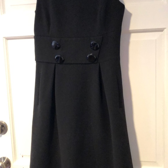 MARC OLIVER Black Toggle Button Sleeveless Dress 8 - Picture 3 of 7